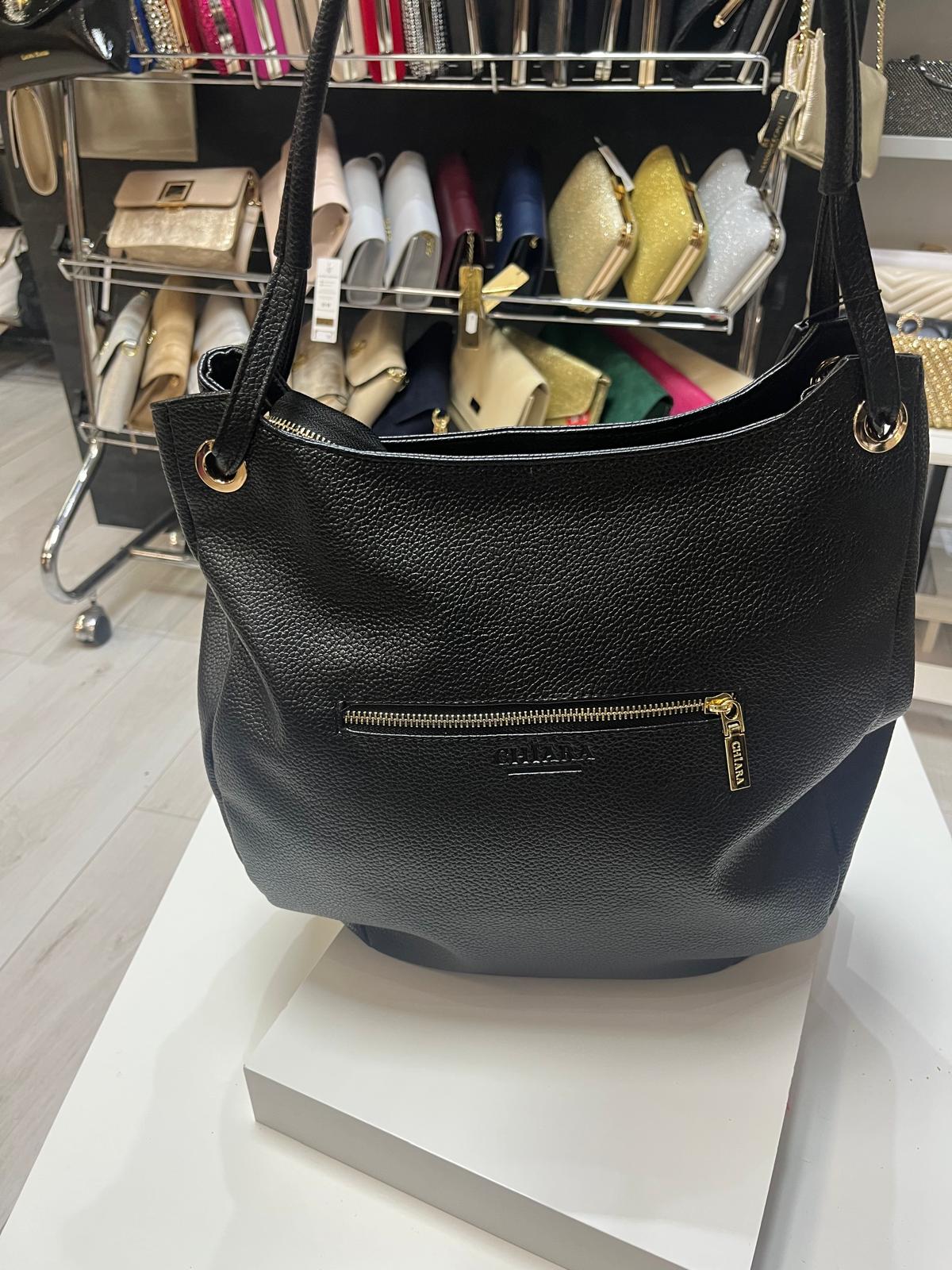 Torebka shopper damska Chiara czarna